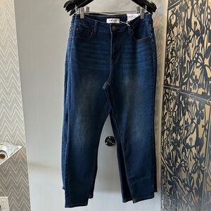 Women's Dark Blue Ankle Jeans